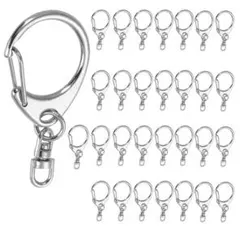 【30個入り】キーホルダー パーツ キーホルダー金具 キーホルダ;c8583;