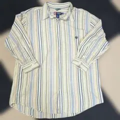 Chaps 長袖 ストライプ　シャツ コットン XLのサムネイル