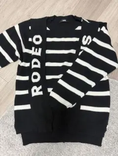 RODEO CROWNS ストライプニットセーター S