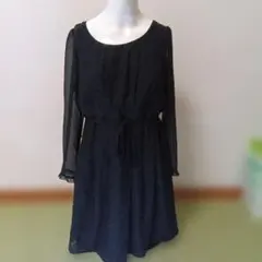 ブラックワンピース　シースルー