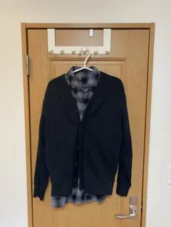 UNIQLO カーディガン&チェックシャツ セット