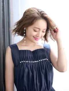 チェスティ Chesty スクエアネックパールワンピース