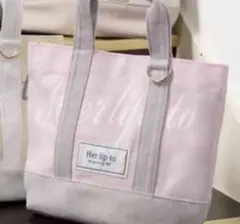 Her lip to HLT DAILY LOGO TOTE rose - メルカリ