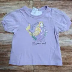 新品 未使用 ディズニープリンセス ラプンツェル 半袖 Tシャツ 紫 90