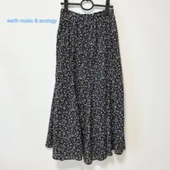 earth music & ecology 花柄ロングスカート