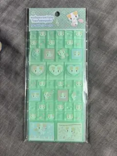 マシュマロみたいなふわふわにゃんこ タイルシール 音符
