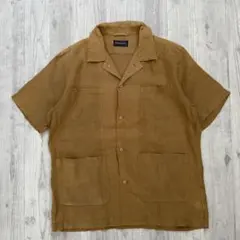 GRAND PHASE リネン　半袖　オープンカラーシャツのサムネイル