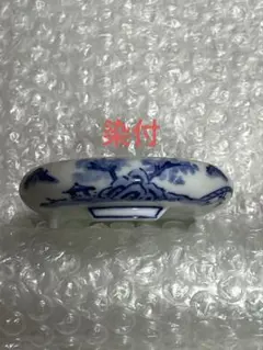 古伊万里 染付 文鎮 筆置き 陶磁器 書道具 - メルカリ