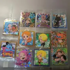 ステッカー48枚ワンピースSEC4枚・ドラゴンボールSGR1枚GR4枚・呪術廻戦