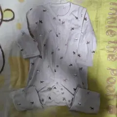 犬模様ロンパースとハート柄セット