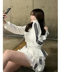 Darich ダーリッチ スポーティラインフリルミニスカート