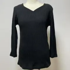 新品 AG by aquagirl M リブカットソー ブラック トップスのサムネイル
