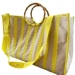 lesportsac バンブートートバッグ ショルダー ハンドバッグ 大容量