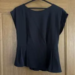 a.v.v ネイビー　ブラウス　L