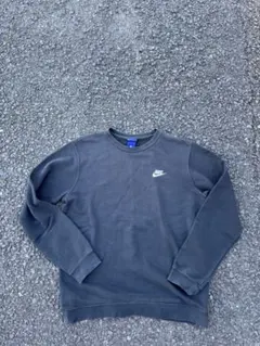 NIKE ナイキ ワンポイントロゴ スウェット Lサイズ ブラック 黒 古着