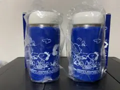 【2】スヌーピー ステンレスボトル　2個セット 水筒300ml 青色 日本生命