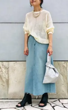 ☆新品&未使用&タグ付き「ユニクロ」レディース　デニムロングスカート☆
