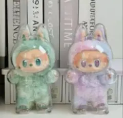 2個セット★LABUBU ラブブ ケース 保護ケース 立ち クリアケース 透明