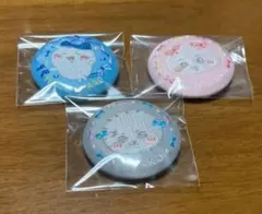 chiikawa 刺繍缶バッジ ビスケット2 ラッコ ハチワレ ちいかわ