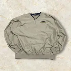 00s WHITE BEAR プルオーバー USメンズ 企業ロゴ ベージュ XL