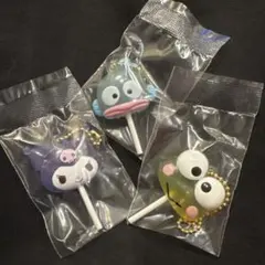 サンリオ　カラフルキャンディチャーム　クロミ　ハンギョドン　けろけろけろっぴ