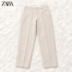 美品✨ZARA ザラ スラックス トラウザー ベージュ USA30 ストレッチのサムネイル