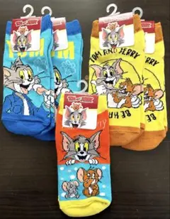 トムとジェリー キッズ靴下 ５足セット １９㎝〜２４㎝