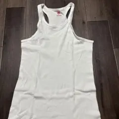 Hanes ホワイト タンクトップ Lサイズ