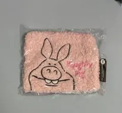 ひつじのショーン　もこもこスクエアポーチ　いたずらブタ　ガチャ　ポーチ