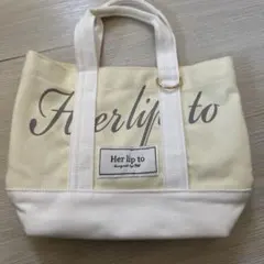 新宿ルミネ限定 herlipto ミニトート イエロー