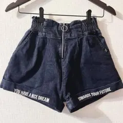 美品MOMI ダークデニム ショートパンツキッズ