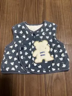 クマ柄キルティングベスト