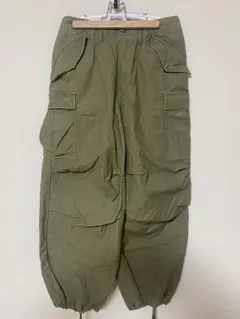 HOUSTON カーゴパンツ オリーブ XS 日本製のサムネイル