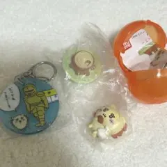 ちいかわ ガチャ シーサーフィギュア 、鎧さんアクリルキーホルダー　2点セット