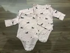 baby GAP 馬プリントロンパース 3-6ヶ月　2枚セット