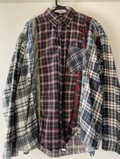 【高配色】Rebuild by Needles FLANNEL SHIRT
