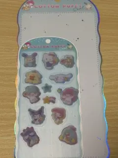 【おすそわけ】新作 コットンパフィーシール サンリオ