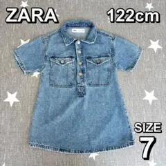 ZARA ザラ 半袖 デニム ワンピース 122cm サイズ 7