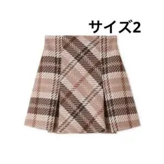 SNIDEL ロービングチェックミニスカート スナイデル