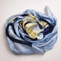 Nina Ricci 大判スカーフ 光沢 リボン柄