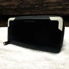 美品 パトリックコックス 長財布 ラウンドファスナー ブラック