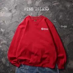 PINE ISLAND トレーナー 企業ロゴ　Bristol 刺繍　ワンポイント