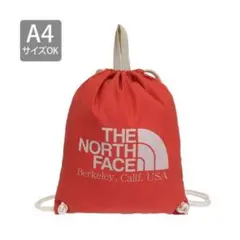 新品 THE NORTH FACE 赤 ナップザック A4サイズ対応 韓国限定