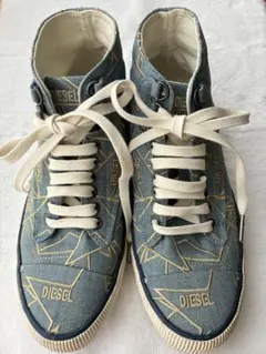 DIESEL デニム ハイカットスニーカー EU38 24.5cm Y2Kのサムネイル