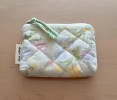 Mignonjour フラワーキルティング　ミニポーチ