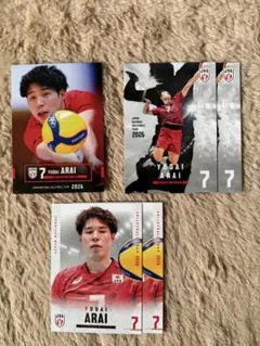 新井雄大 バレーボール 日本代表 トレーディングカード 5枚セット