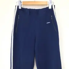 80s adidas アディダス トラックパンツ ジャージ ネイビー デサント