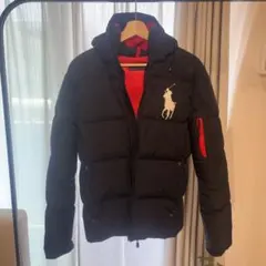 Polo Ralph Lauren ダウンジャケット ブラック×レッド メンズ♡
