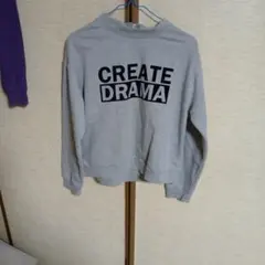 CREATE DRAMA ハーフジップ トレーナー グレー