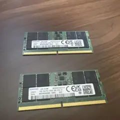 SAMSUNG DDR5 4800MHz 16GB2枚セット 合計32GB - メルカリ